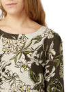 DETAIL PRINTED ROUND NECK BLOUSE