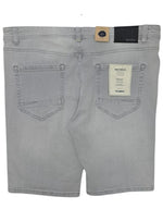 Mcneal Mens Slim Fit Denim Shorts - Grey