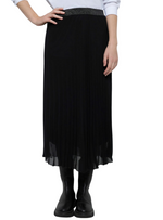 Gina Laura Pleated Chiffon Skirt - Black