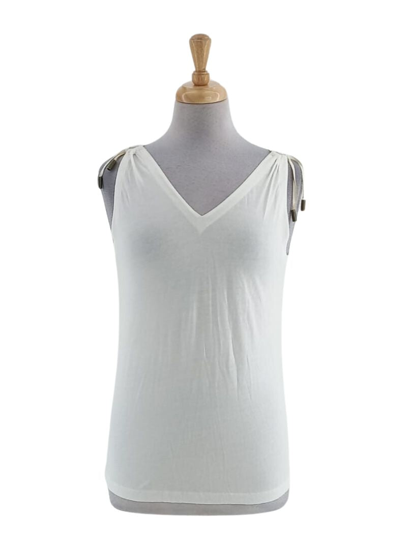 V-NECK SLEEVELESS TEE