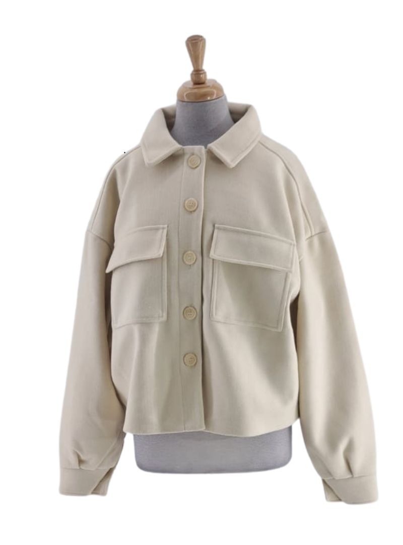 SOFT KNIT WOOL BLEND SHACKET