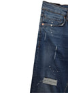 DISTRESSED SPLASH DENIM JEANS