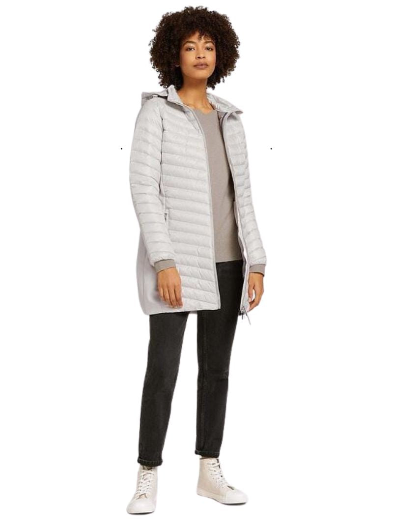 LIGHT WEIGHT PUFFER JACKET DETACHABLE HOOD