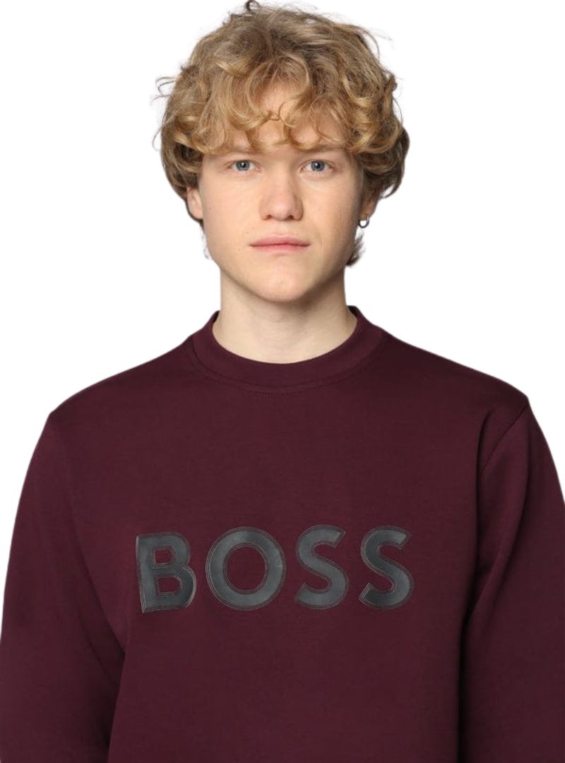 Boss Mens Sweatshirt - Plum