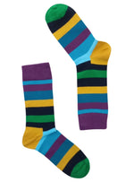 MULTI COLOR STRIPED SOCKS