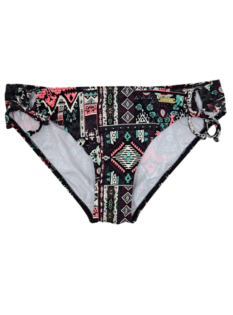 DETAILED PATTERNED TIE BIKINI BOTTOM