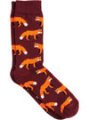 FOX PRINT DETAIL SOCKS