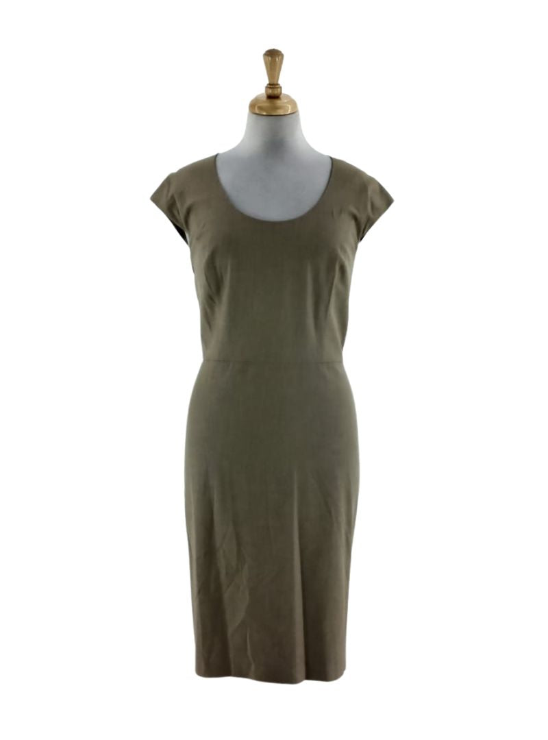 BASIC ROUND NECK OFFICE DRESS