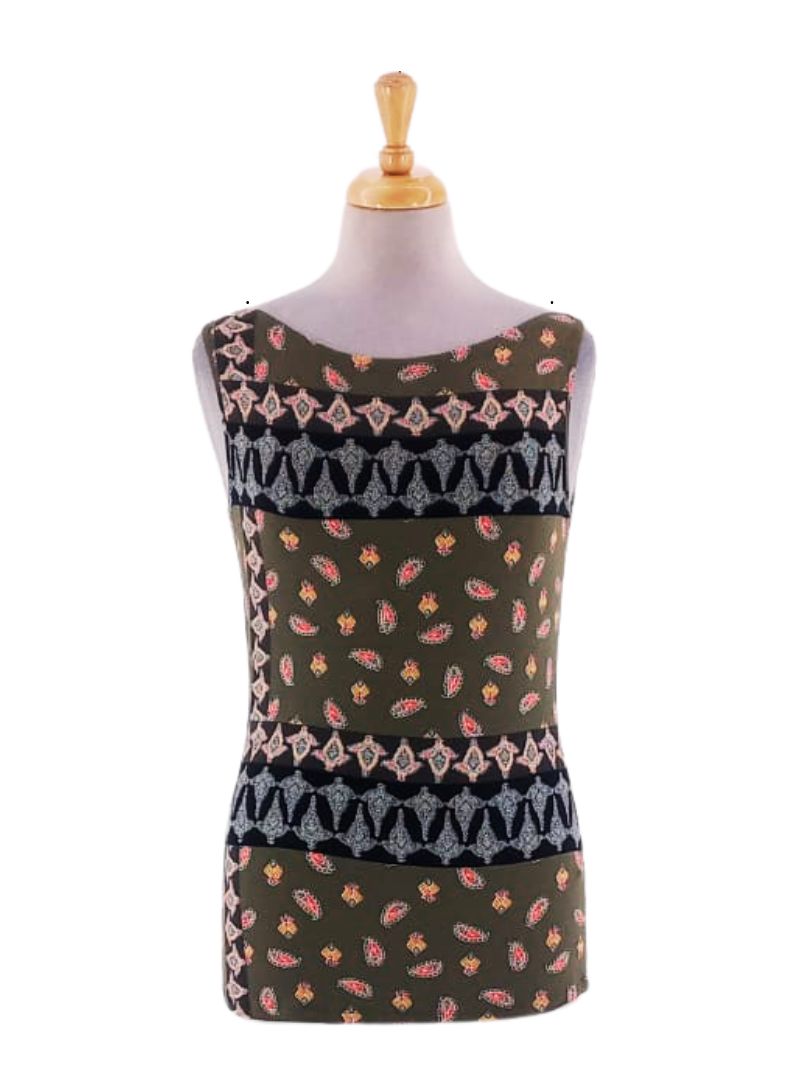 PRINTED CASUAL TANK TOP