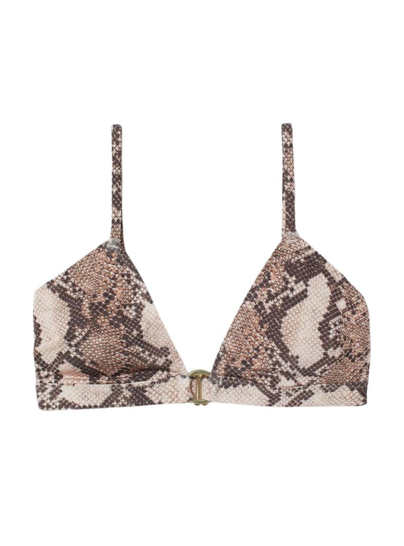 ANIMAL PRINT DETAILED BIKINI TOP