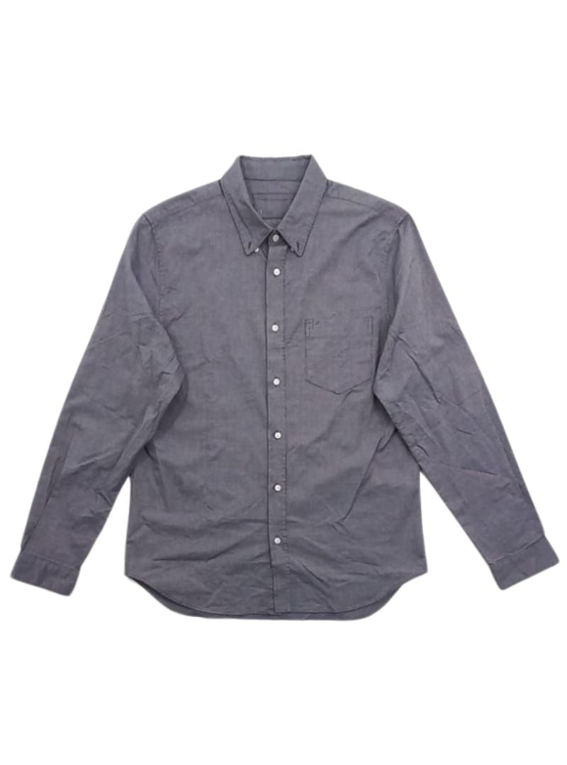 DETAILED LONG SLEEVE BUTTON UP SHIRT