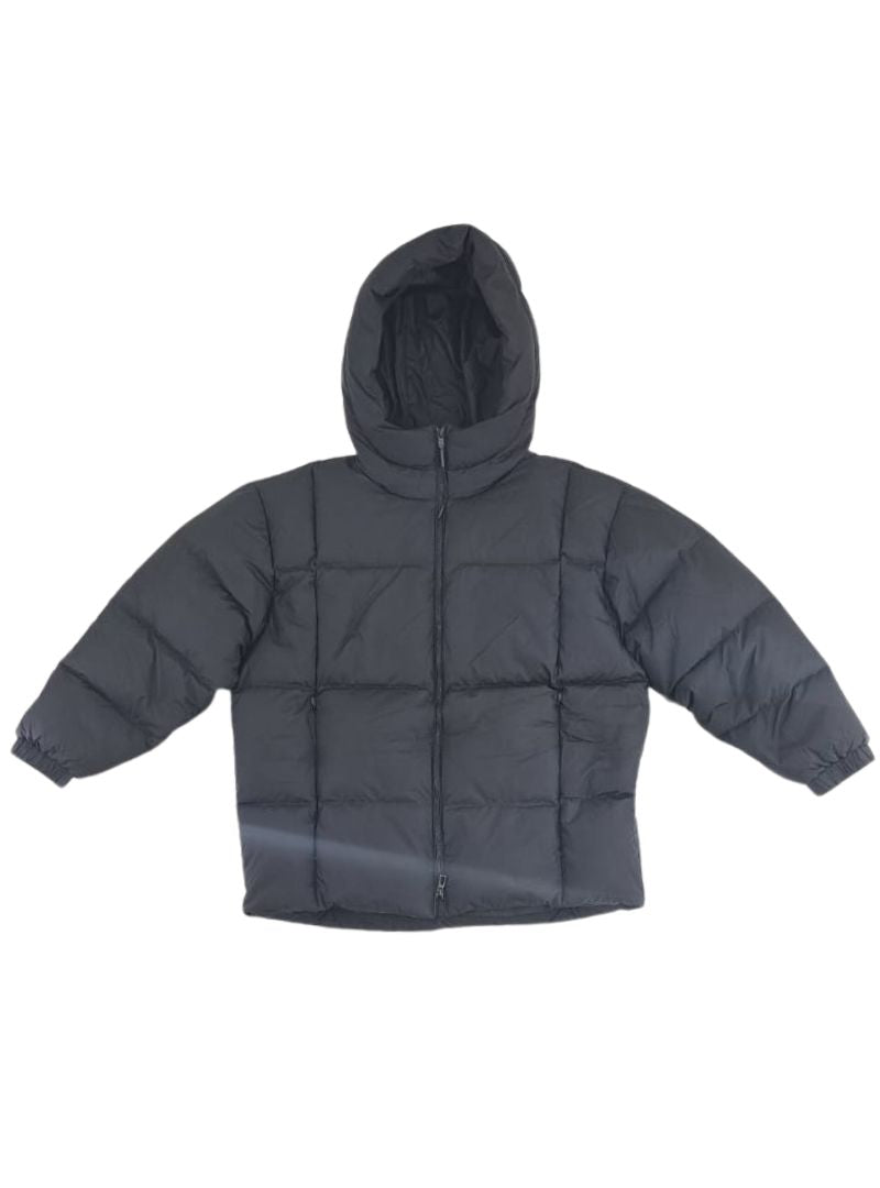 RECYCLED DOWN HOODED PUFFER JACKET