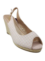 SLING BACK PATTERN WEDGE HEEL