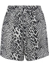 Vivance Ladies Detail Print Shorts - Black/White