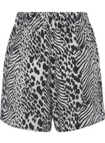 Vivance Ladies Detail Print Shorts - Black/White