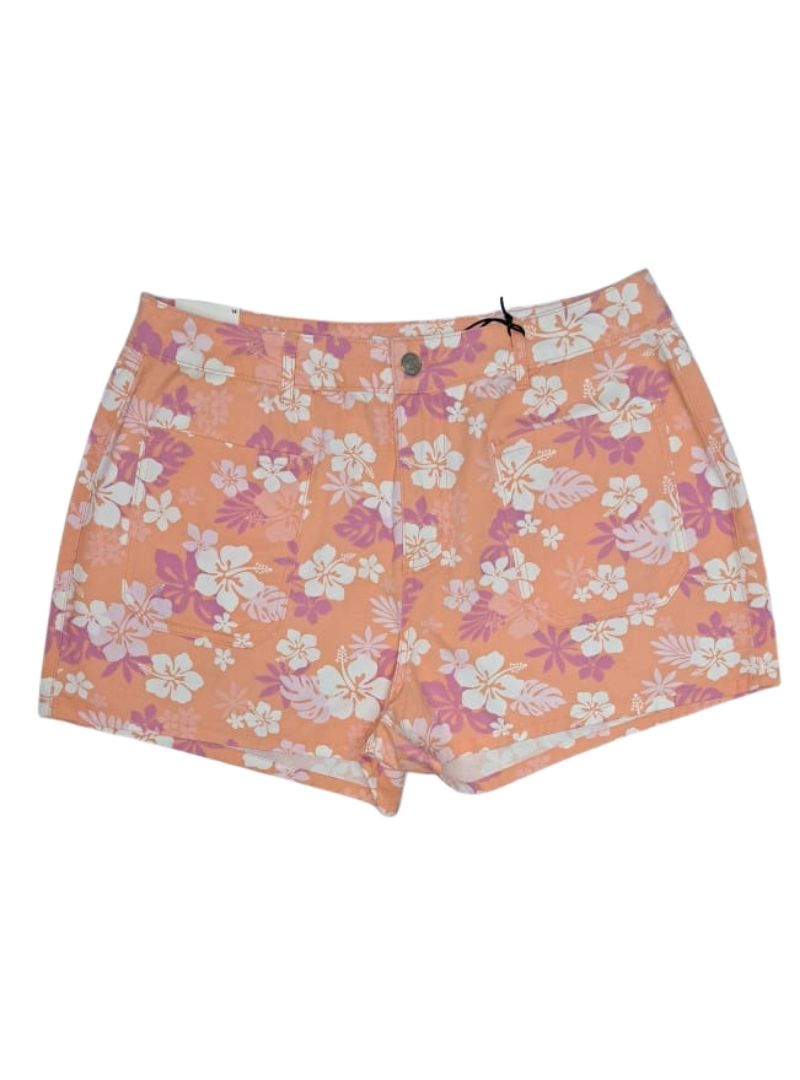 Forever 21 Ladies Detailed Shorts - Peach/White/Pink