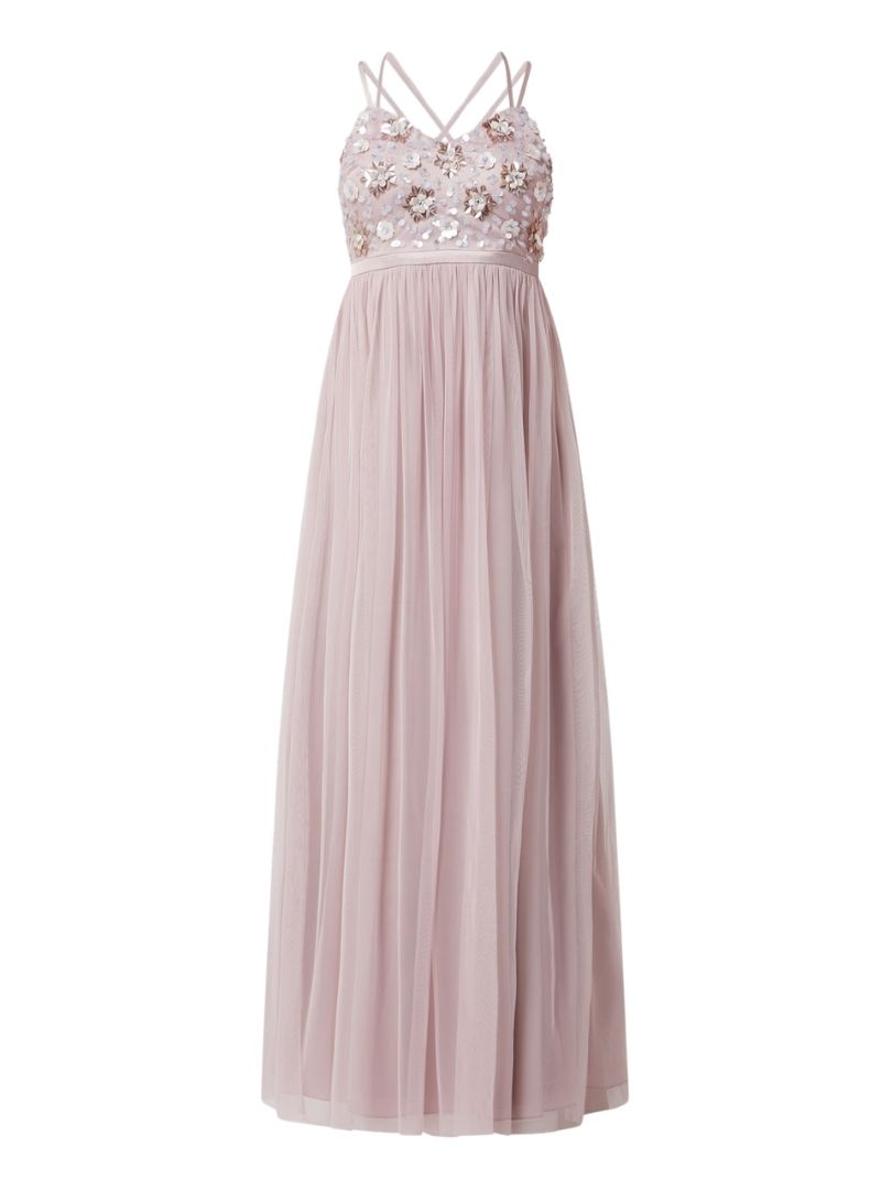 EMBELLISHED TOP MAXI CAMI DRESS