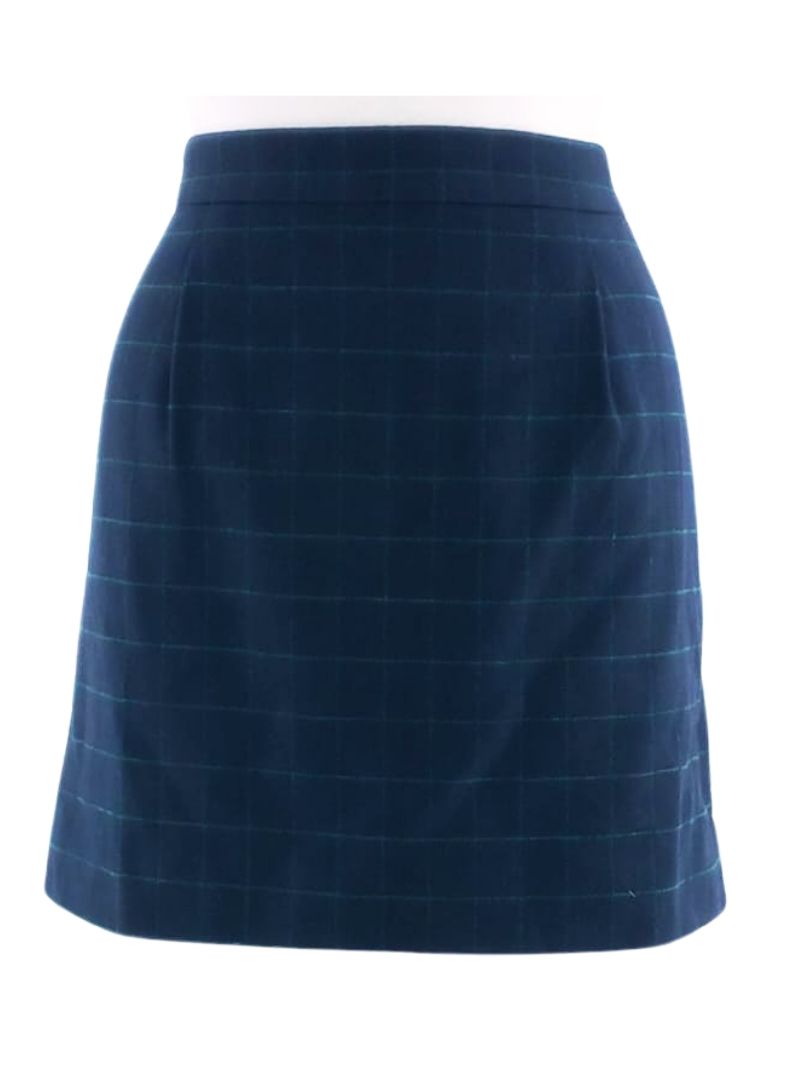 FLEECE CHECK SHORT SKIRT