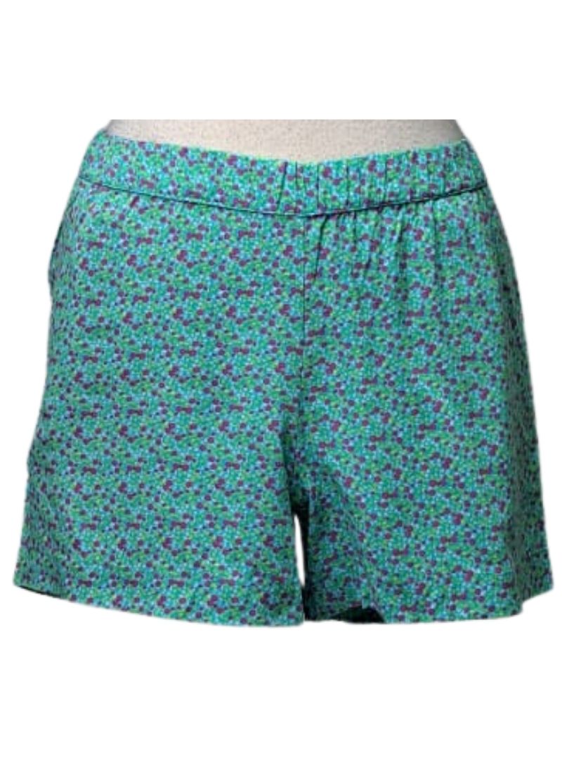 Rainbow Ladies Detailed Shorts - Green/Pink/Yellow
