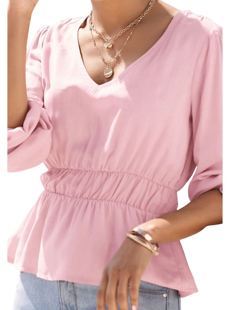 Lascana Ladies Long Sleeve Blouse - Pink