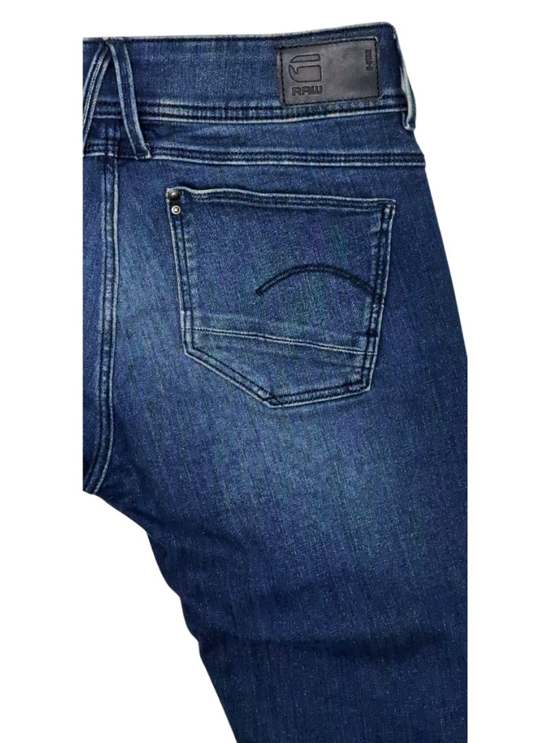 G Star Raw Jean Ladies Lynn Skinny Jean - Navy