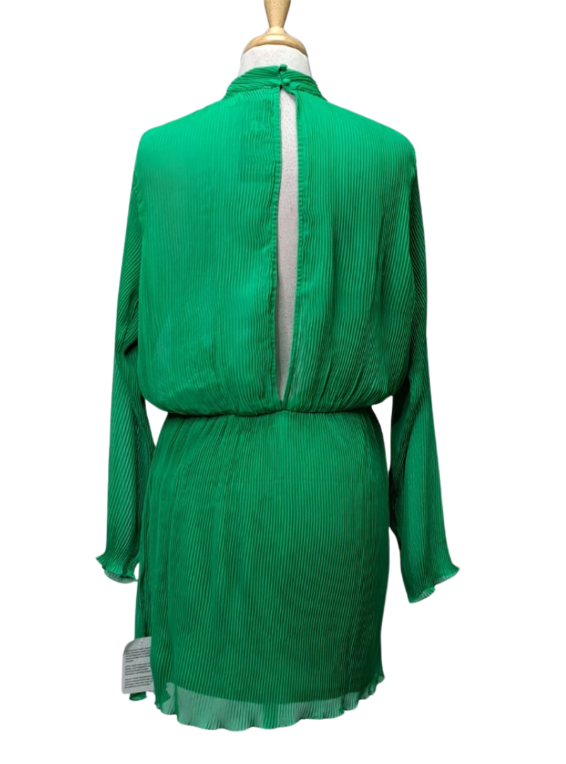 Asos Design Ladies Pleated Dress - Green