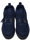 Urbanart Mens Play 1 Faux Nubuck Mesh Sneaker - Navy