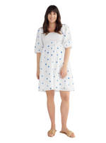 Reserved Ladies Maternity Dress - White/Blue