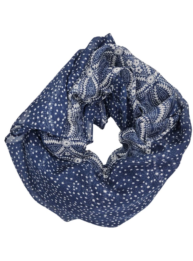 SPOTTED PATTERN LIGHT WEIGHT SCARF