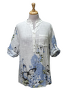 Made In Italy Morgana Top - Blue/White