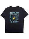 ''LOVE'' PRINTED CREW TEE