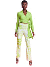 Vanessa Gounden Ladies Vola Casual Top - Lime