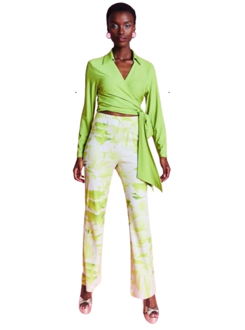 Vanessa Gounden Ladies Vola Casual Top - Lime