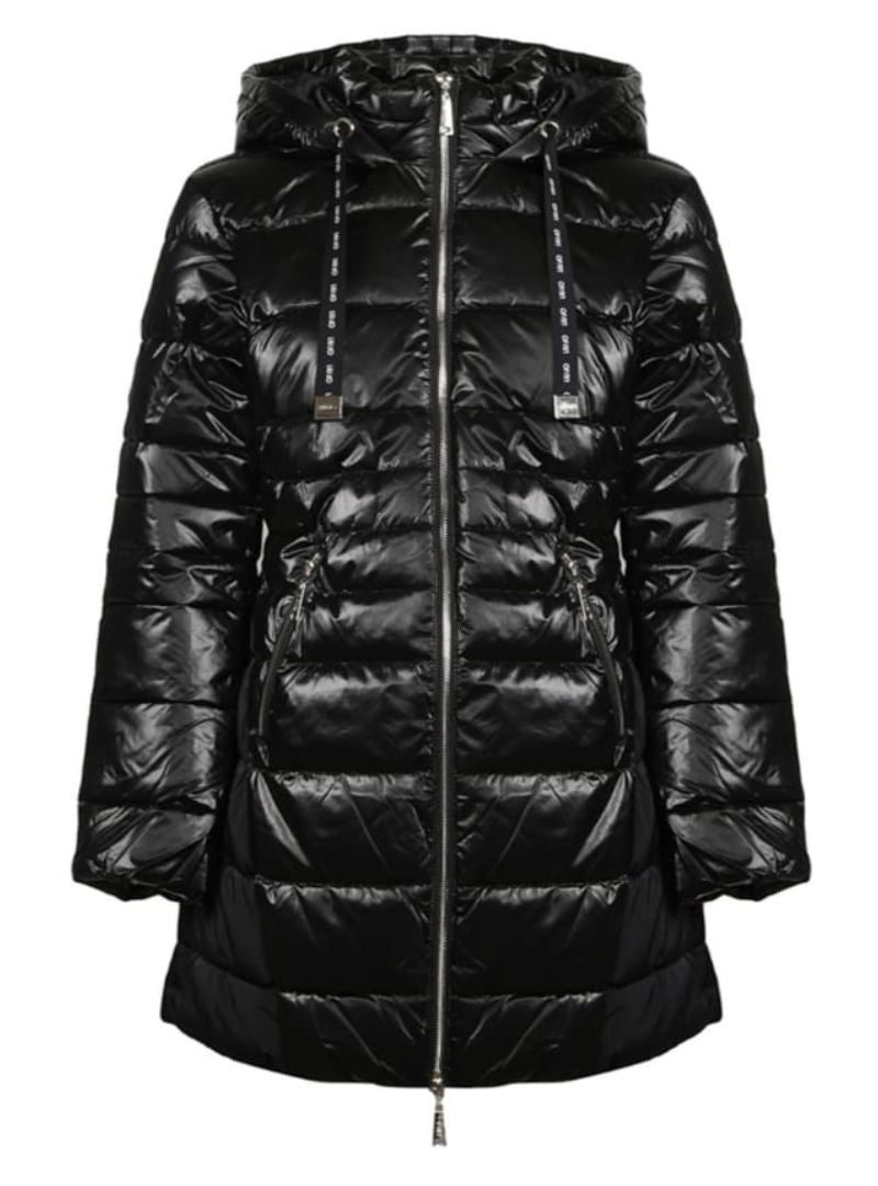 COMBO HOODED PUFFER JACKET