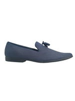 TEXTURED TASSLE SLIP ON LOAFER