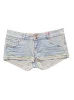 STRIPED DENIM SHORT