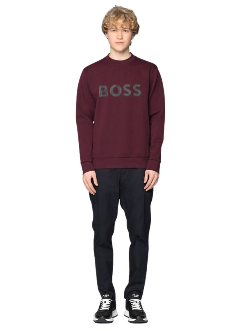 Boss Mens Sweatshirt - Plum
