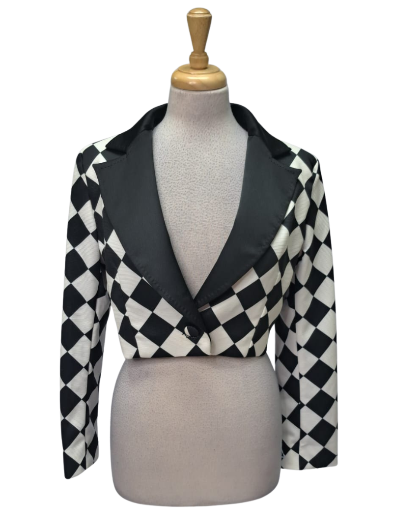 Vanessa Gounden Claudia Formal Jacket - Black/White