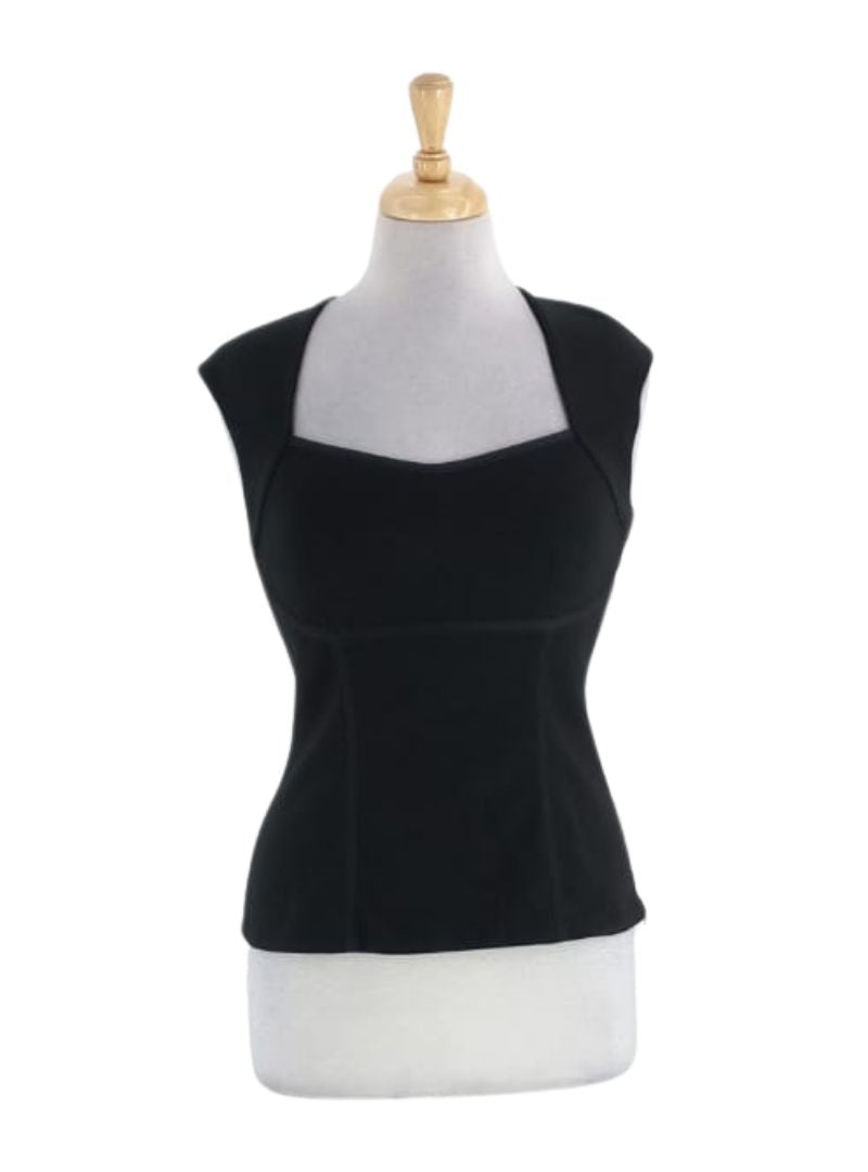 SLEEVELESS SQUARE NECK BLOUSE