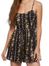 Forever 21 Ladies Floral Jumpsuit - Black