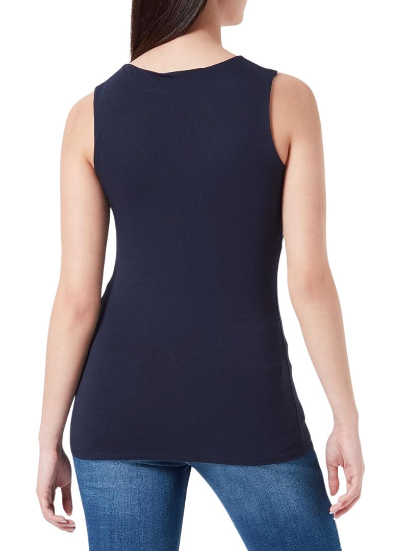 BASIC SLEEVELESS STRETCH TEE