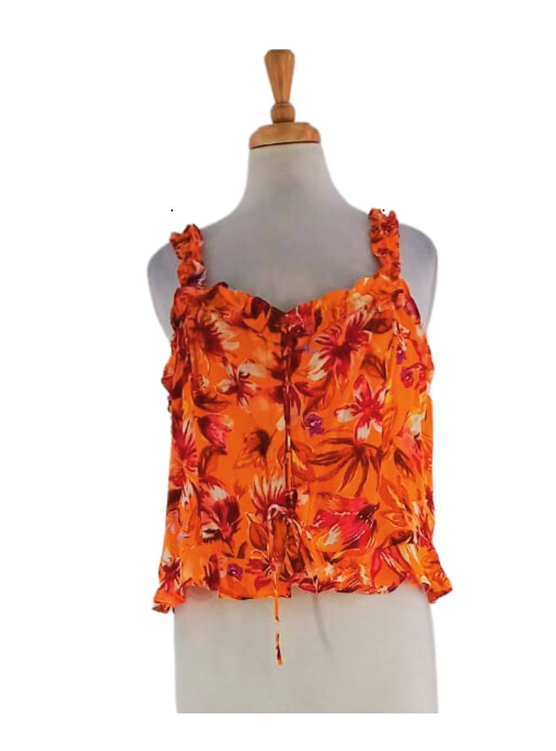 FLORAL SLEEVELESS TOP