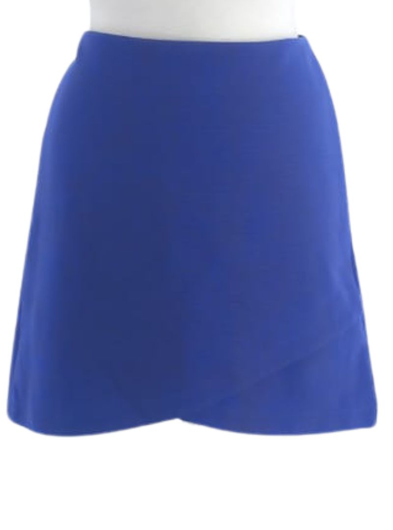 RIB TEXTURED FITTED SKIRT