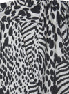 Vivance Ladies Detail Print Shorts - Black/White