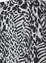 Vivance Ladies Detail Print Shorts - Black/White
