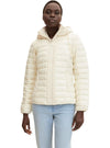 HOODED LIGHT WEIGHT PUFFER JACKET