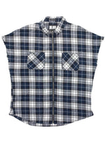 CHECKERD ZIP UP SHIRT