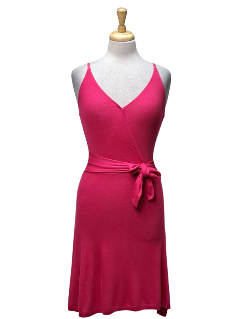 Inside Ladies Ribbon Detail Dress - Pink