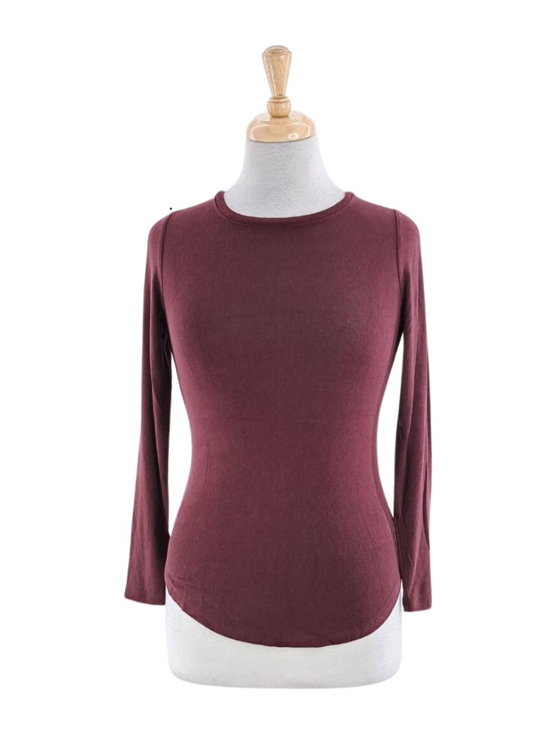 BASIC LONG SLEEVE KNIT TOP