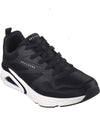 Skechers Mens Uno Revolution-Airy Sneaker - Black/White